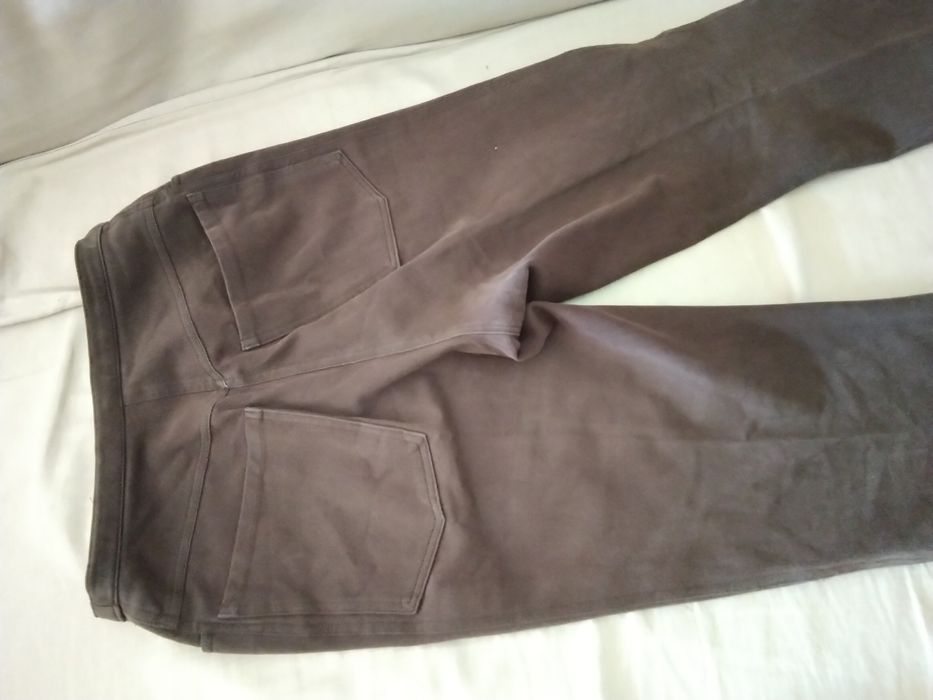 Calça sarja, 36, castanha