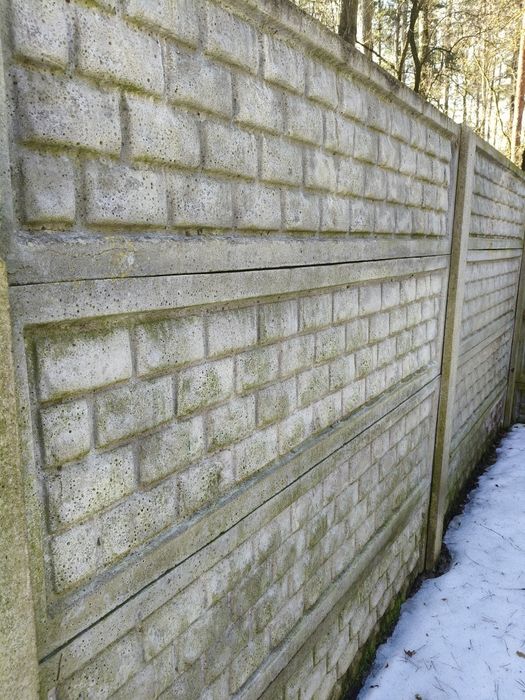 Ogrodzenie płyty betonowe panele podmurówki