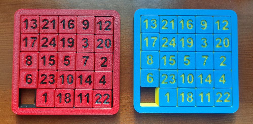 Гра двосторонній пазл головоломка "пятнашки" 4х4 5х5 6х6