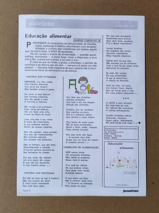 Jornal antigo JornalITAU mensal 1983 ITAU