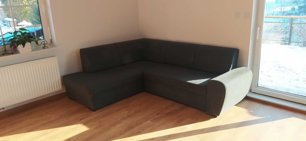 Narożnik do salonu, grafit.