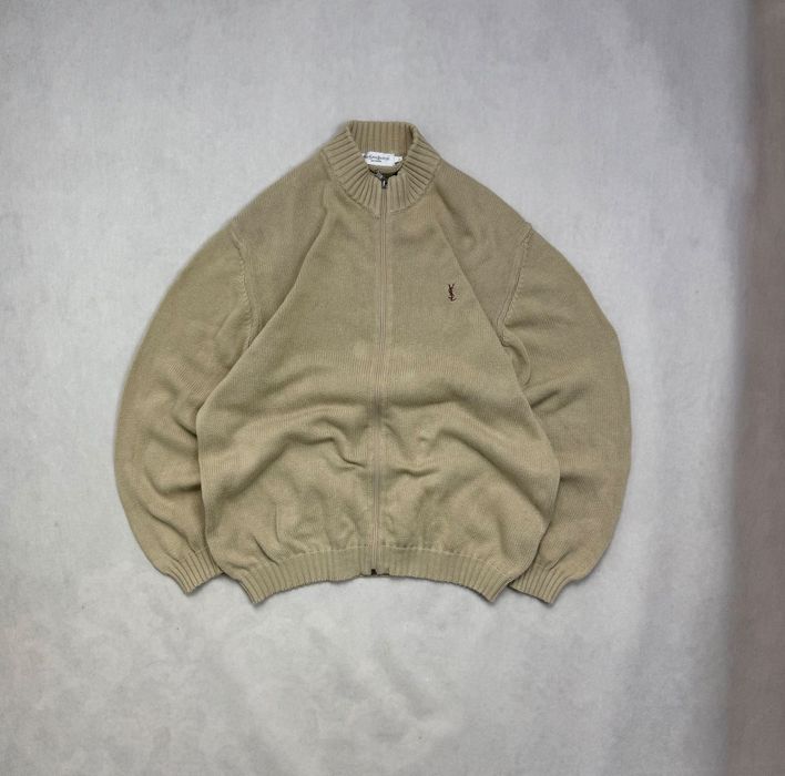 Sweter Yves Saint Laurent Small Logo Zipped