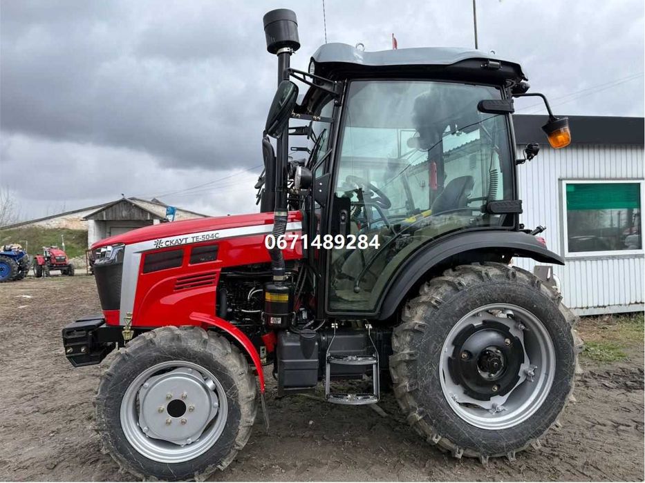 Мінітрактор з кабіною СКАУТ ТЕ-504С кондіціонер доставка під двір