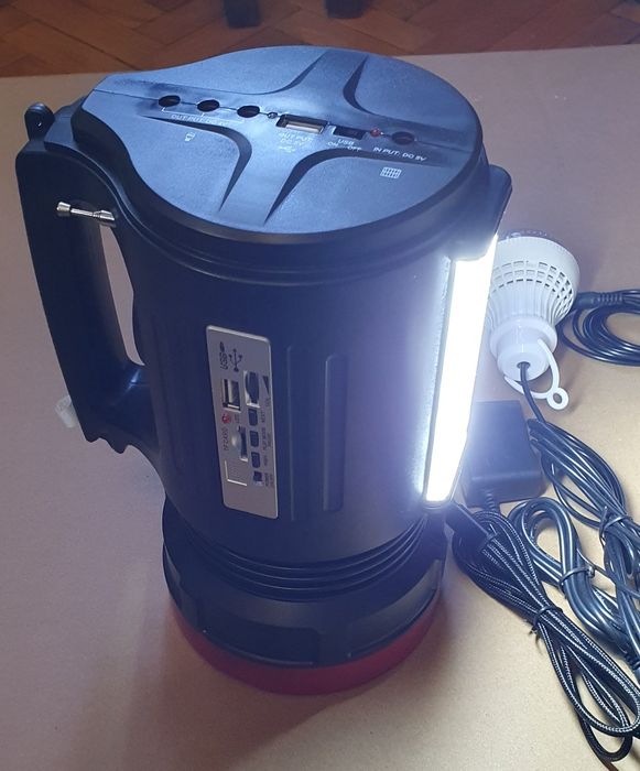 Автономное освещение + Powerbank + радио + зарядка от солнечной панели