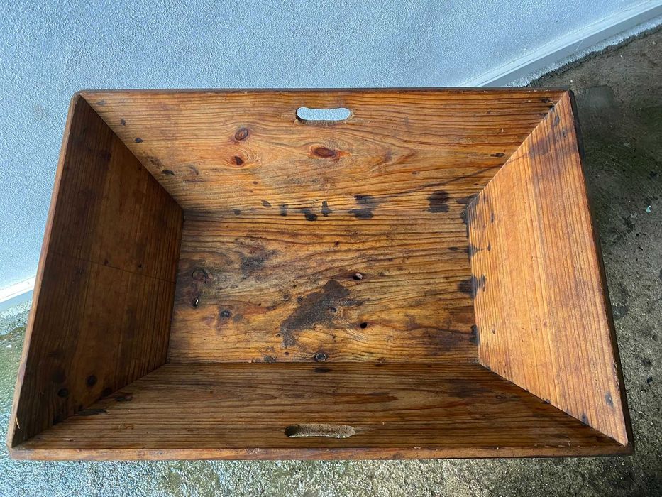 Gamela de madeira / cesto de vindima - antigo