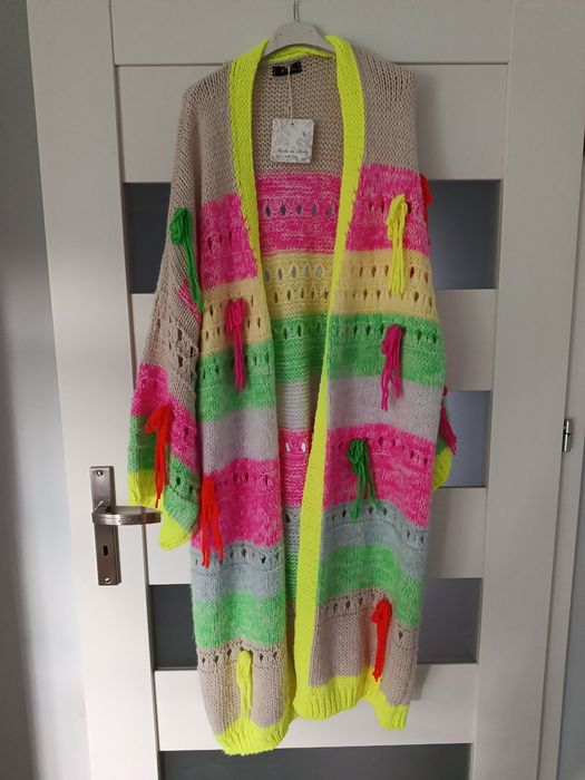 Sweter długi uni kolory