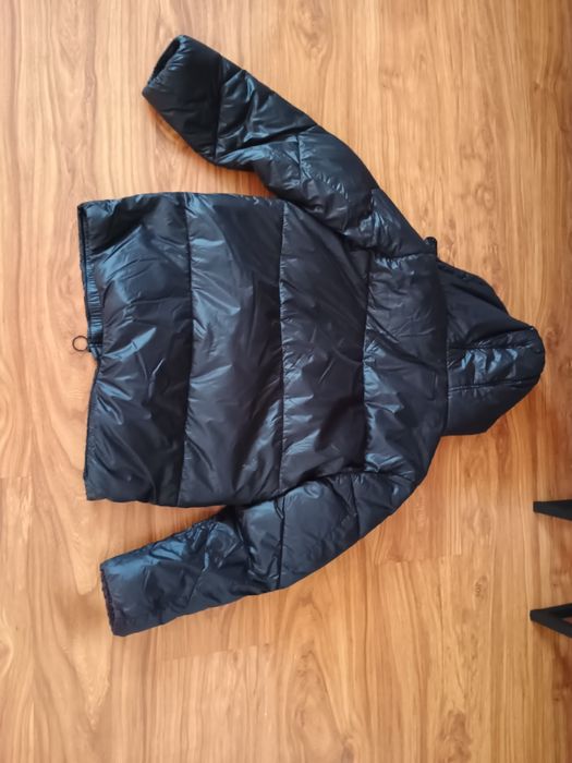 Czarna kurtka pikowana na 158 cm