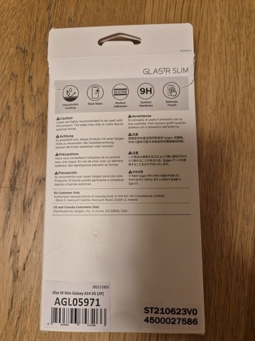 Szkło hartowane Spigen Glas Tr Slim do Samsung Galaxy A14 1 szt.