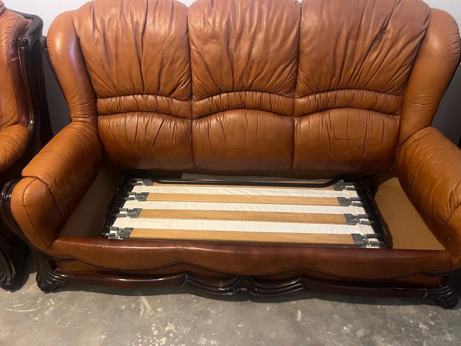 Conjunto Sofás em pele