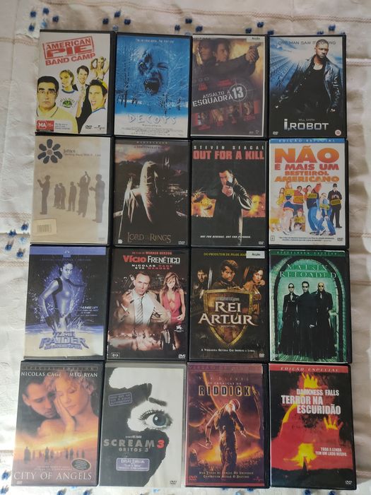 Lote +50 DVDs alguns originais