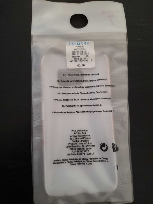 Capa para telemovel samsung 7
