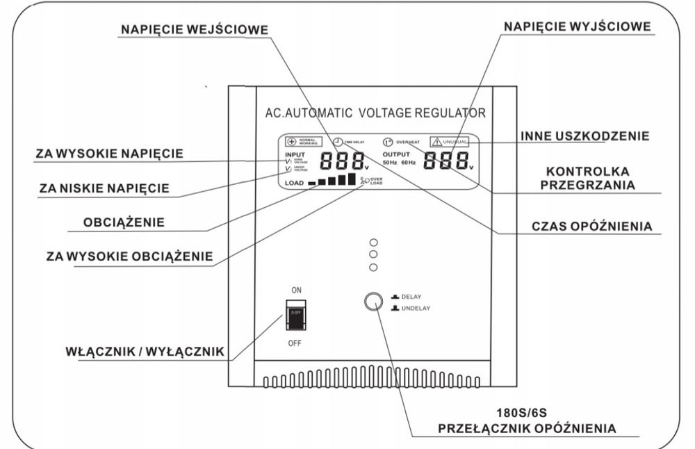 Стабілізатор напруги AVR 2000 ВА Volt Polska 2000 AVR