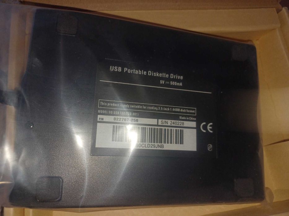 Unidade de disquete externa USB portátil de 3,5 polegadas para PC/laptop nova na embalagem