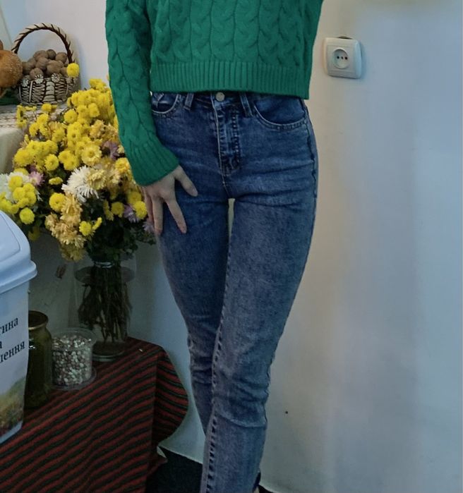 Джинси скіні(плотні), сині, розмір С