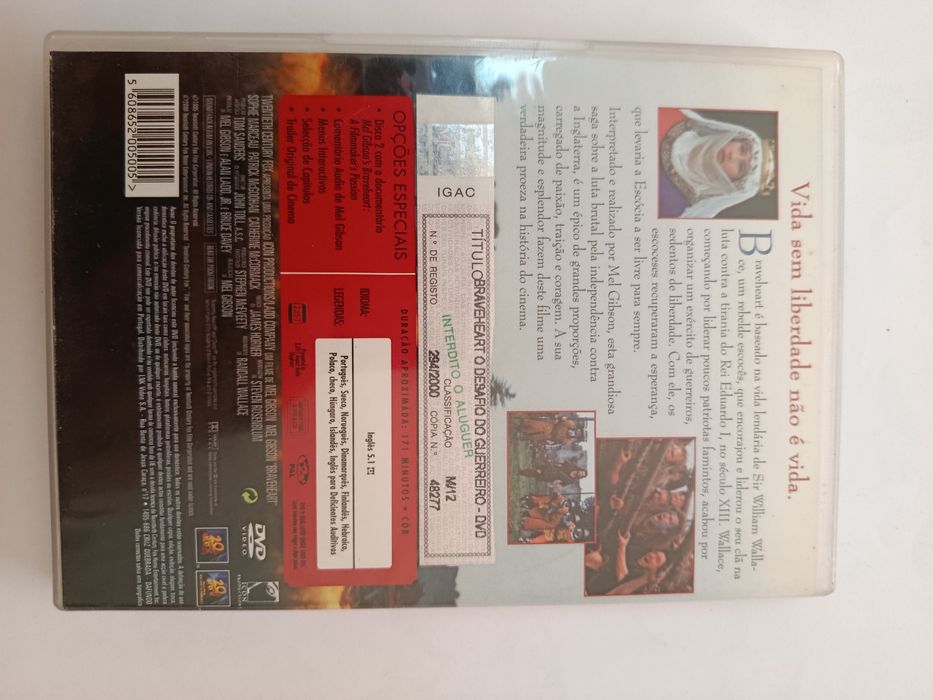DVD do filme Braveheart