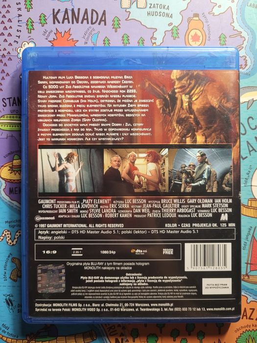 Film Piąty element Blu-ray PL Lektor Napisy Polska dystrybucja Łódź