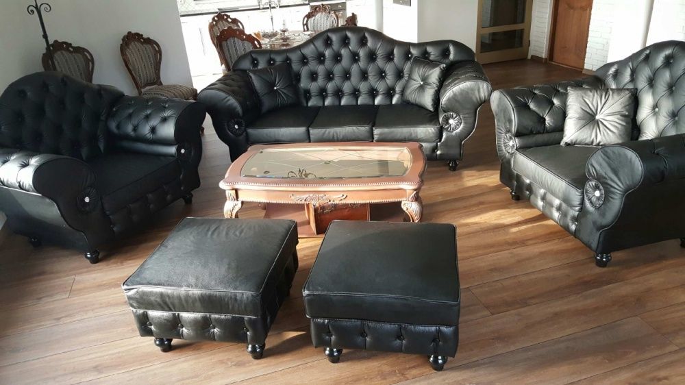 Chesterfield Preston skóra naturalna 100%