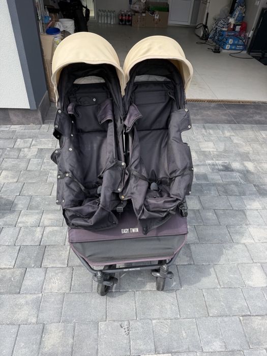 Коляска 2 в 1 для двійні Baby Monsters Easy Twin Light 3S