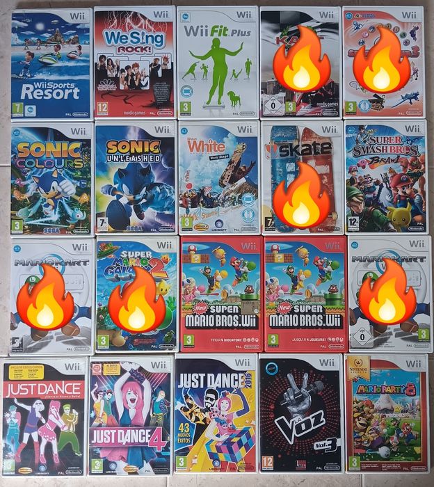 Variadíssimos Jogos Nintendo Wii
