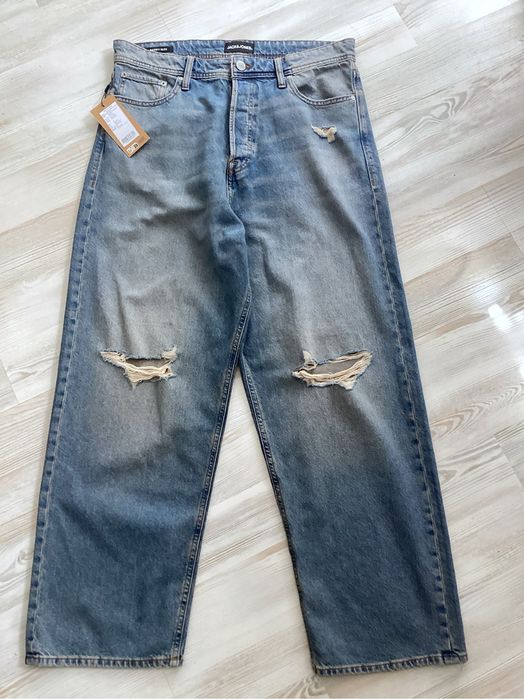 Нові сині чоловічі джинси  баггі Jack & Jones BAGGY / ALEX р.32