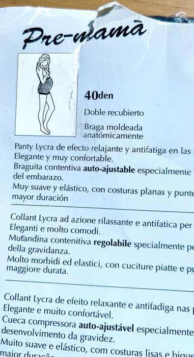 Collant de descanso pré mana Avant Garde em preto
