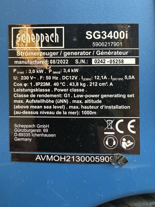 Scheppach SG3400i