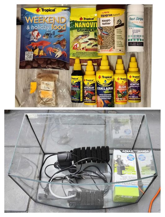 Akwarium 105 litrów plus wszystkie akcesoria ,filtr,grzałka, korzenie