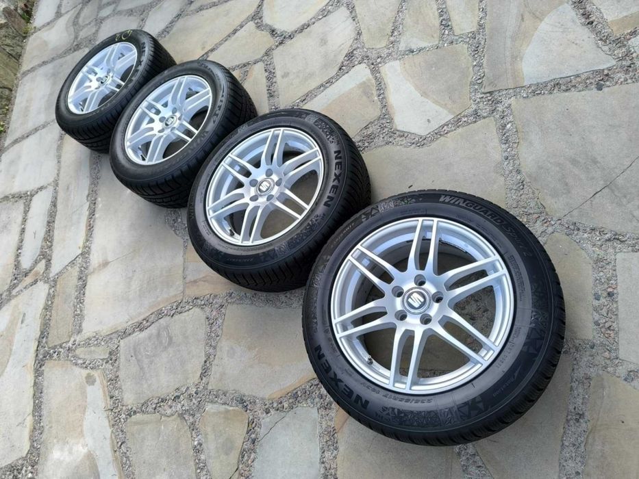 Alufelgi 17 5x112 opony zimowe 235/55R17 Audi VW Seat Skoda Merc 2023