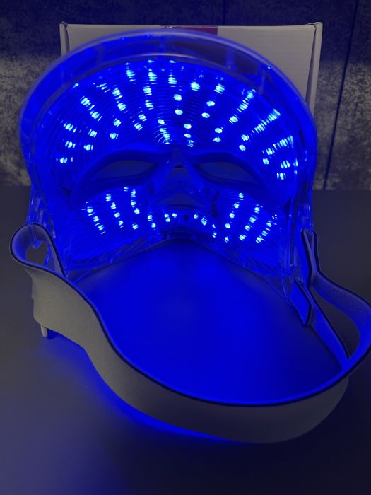 LED маска для обличчя 7 кольрів, 8 режимів