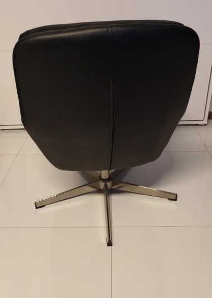 Jysk Fotel Thisted Czarny/Chrom