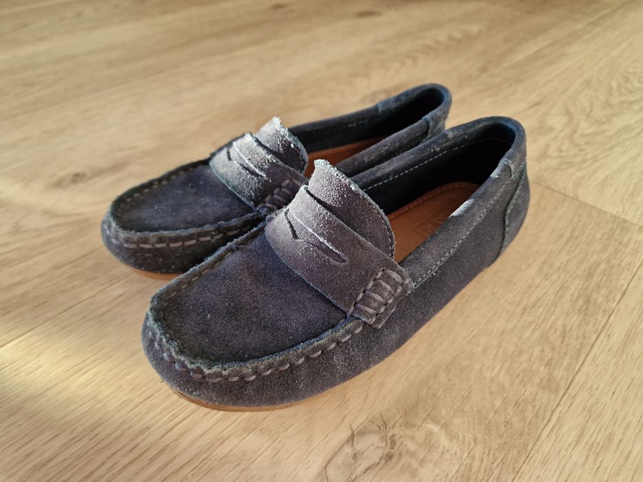 Eleganckie zamszowe mokasyny chłopięce ZARA r. 30