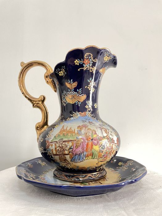 Pitcher with Plate, NEW64586004879361120