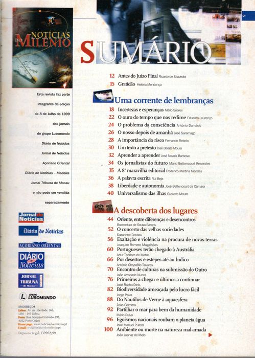 Notícias do Milénio