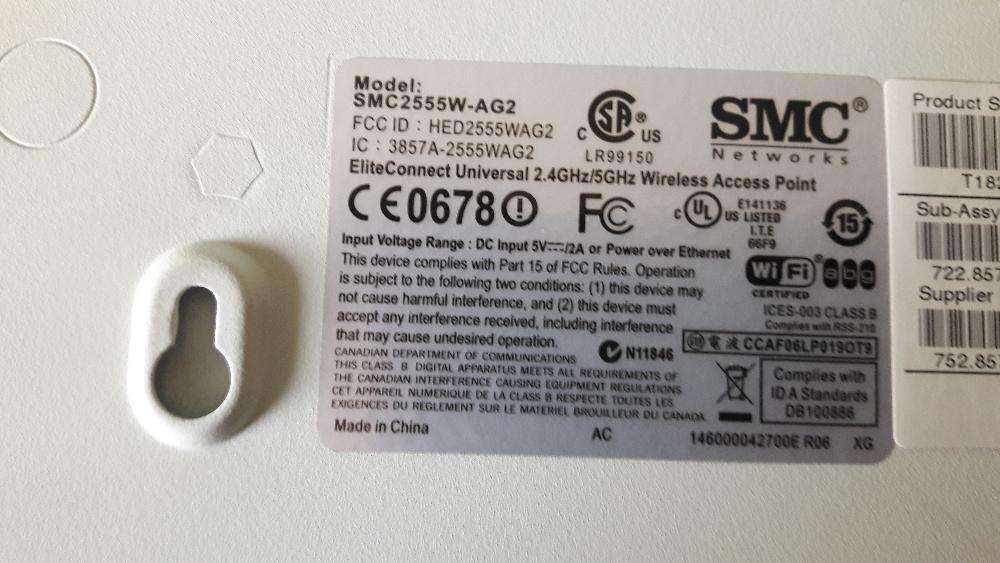Acess Point SMC EliteConnect Wir. MC2555W-AG2