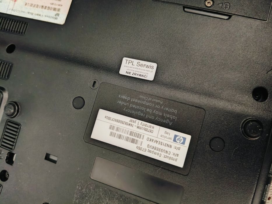 Laptop HP na części