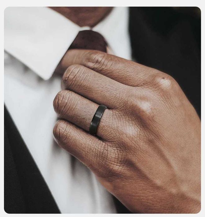 Aliança Preta Matte 5mm em Tungsténio - REF2069