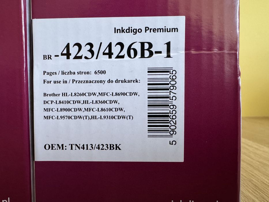 Zestaw tonerów Inkdigo Premium tn413 cmyk Brother