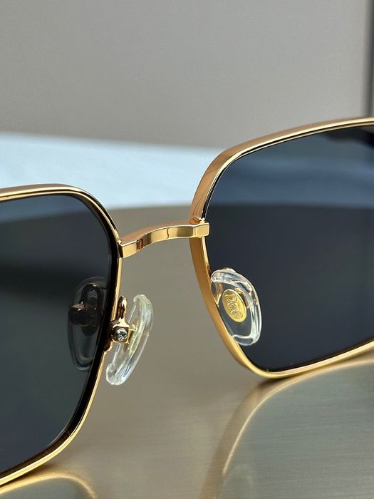 Сонцезахисні окуляри Dolce & Gabbana DG2316 золоті прямокутні чоловічі чорні дужки