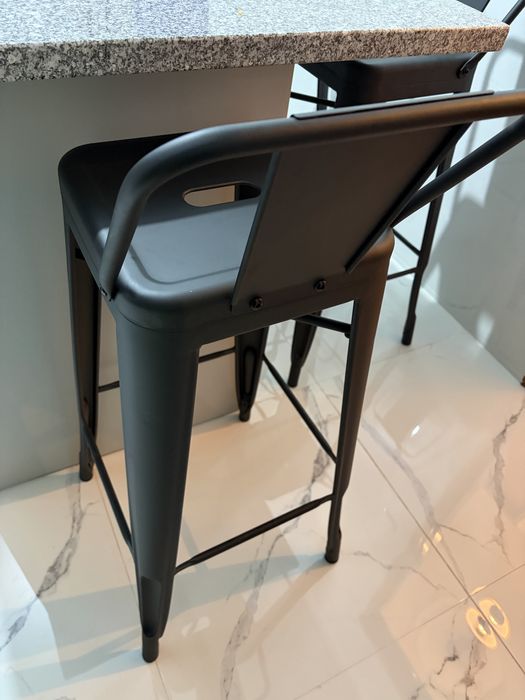 Pack 3 bancos altos com encosto