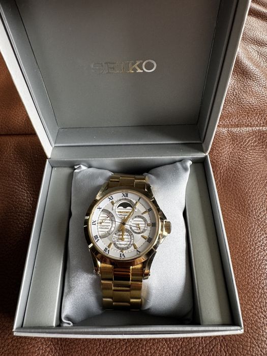 Seiko Premier Kinetic Direct Drive Moon Phase Sapphire