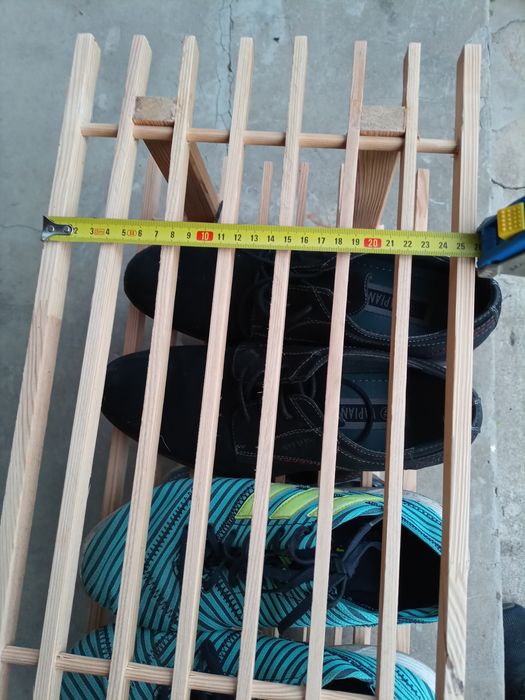 Regał półka na 10 par buty szafka drewniana