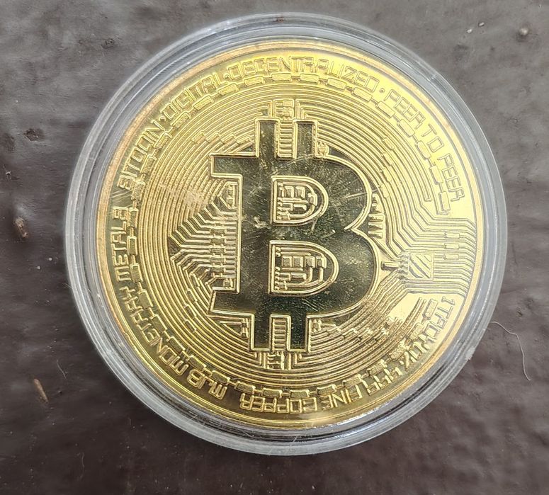 Сувенірна монета Біткоїн (Bitcoin) BTC
