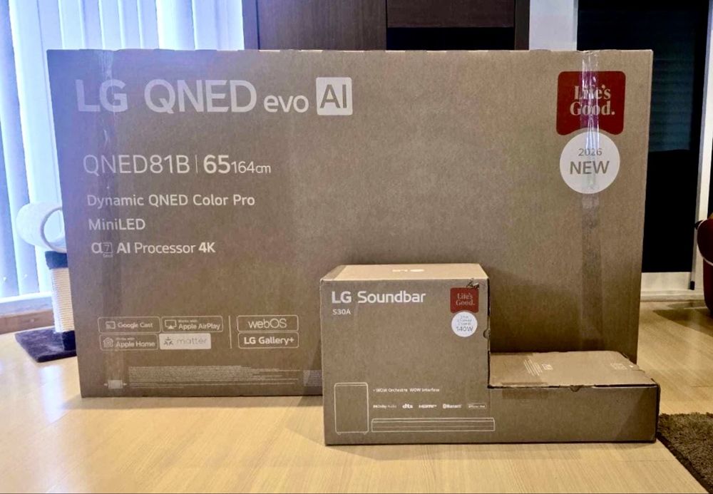 TV Mini-Led 65” LG QNED81B6A.AEU Ultra HD 4K  (Garantia 3 anos até 05/2029)