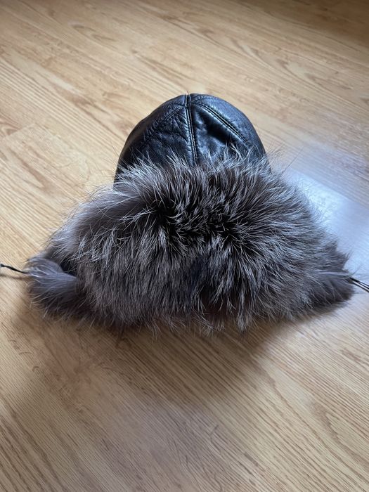 Шапка чорнобурка