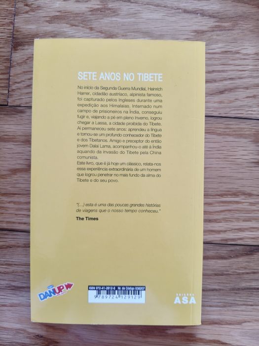 Livro "Sete anos no Tibete"
