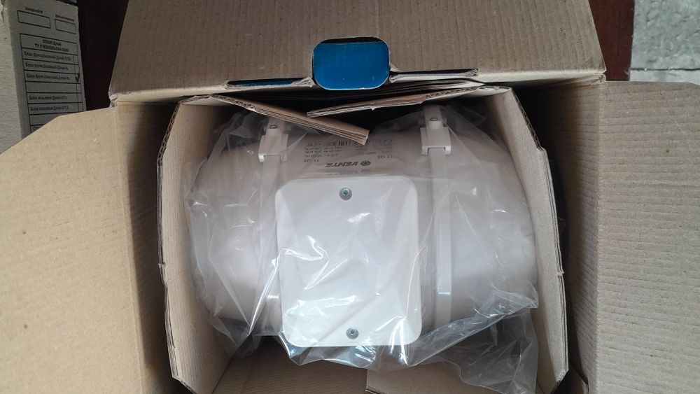 Насос канальный вентиляции кухни, дома, гаража