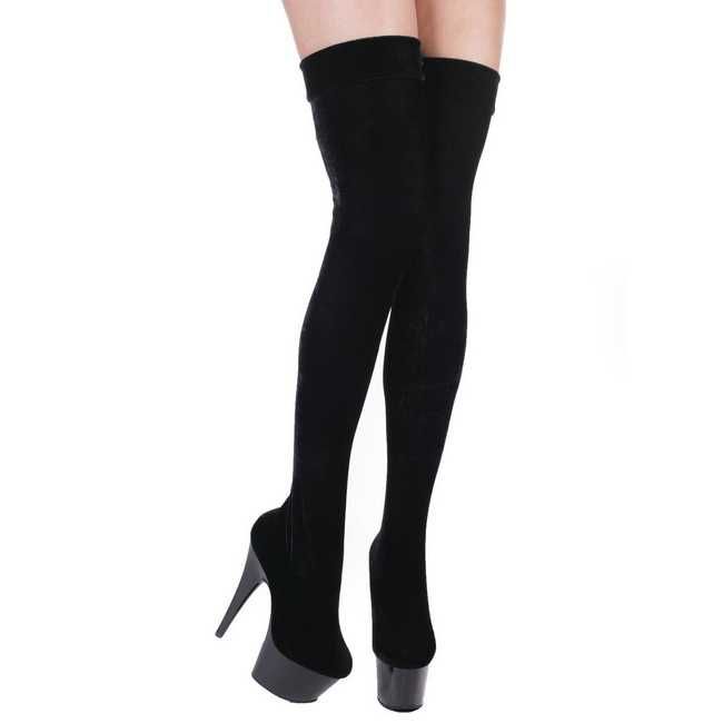 Сапоги ботфорты стрипы 38р на платформе лабутены двойка Pleaser