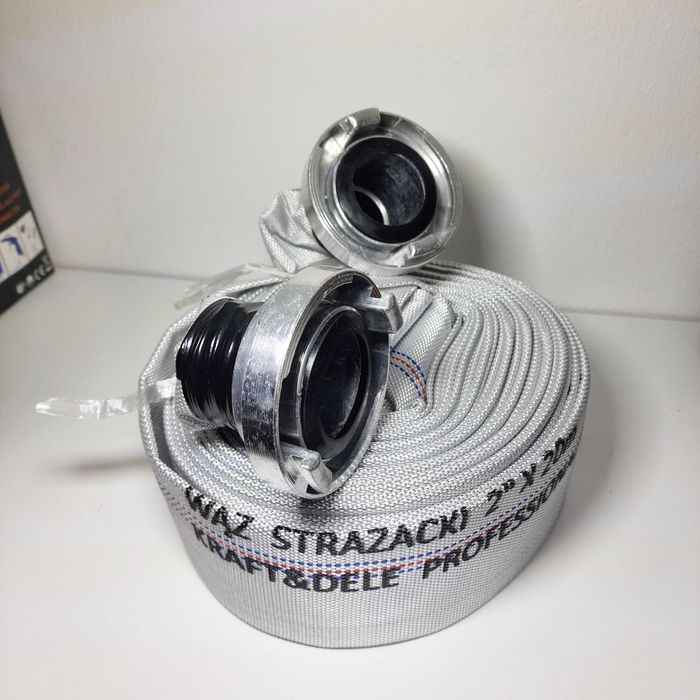 WĄŻ Parciany strażacki 2" 20m ze złączką GRUBY KD780