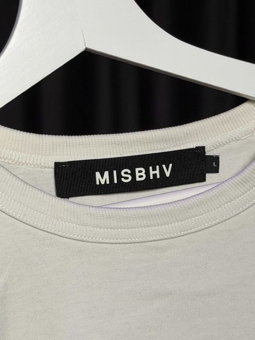 Koszulka MISBHV logo tęczowe kremowa t-shirt rozmiar L