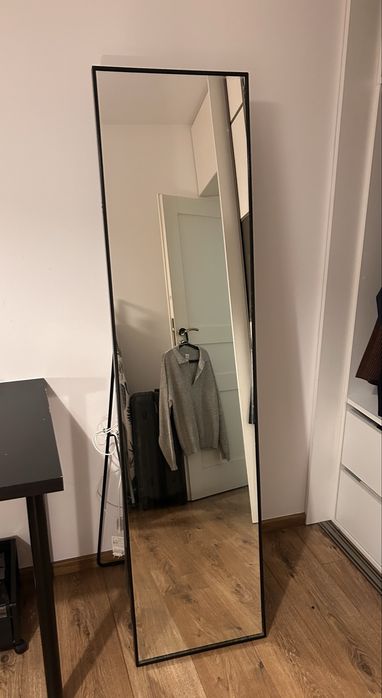 KARMSUND IKEA Lustro stojące, czarny, 40x167 cm